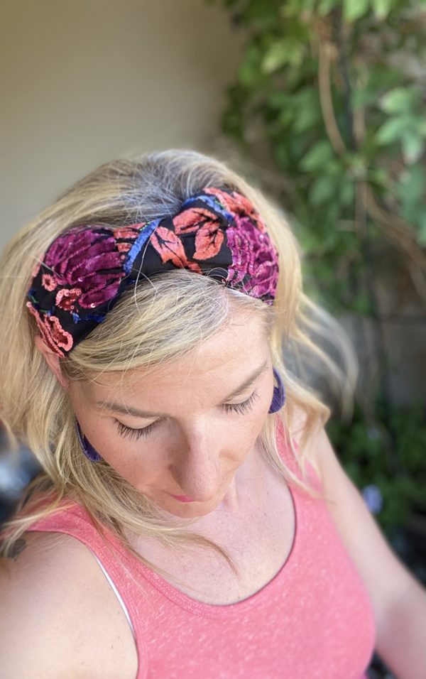 Bandeau Pink Velvet – Image 4