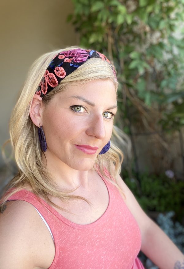 Bandeau Pink Velvet – Image 2
